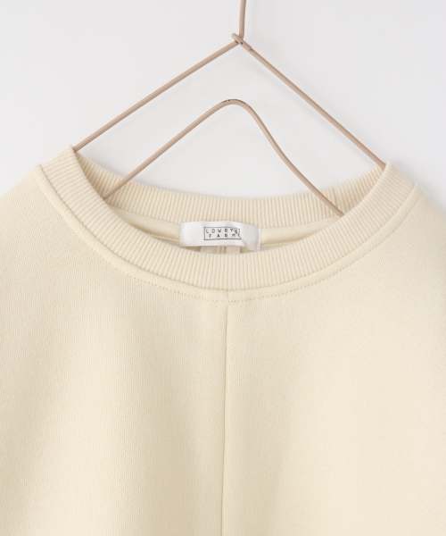 LOWRYS FARM（ローリーズファーム）の「ウラケクルーZIPプルオーバー　855557（スウェット・キッズ・アイボリー/ブラウン/パープル/ベージュ/ブラック/グリーン系その他・110/120/130/MEDIUM/LARGE/X-LARGE）」の9枚目の写真