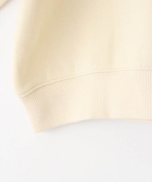 LOWRYS FARM（ローリーズファーム）の「ウラケクルーZIPプルオーバー　855557（スウェット・キッズ・アイボリー/ブラウン/パープル/ベージュ/ブラック/グリーン系その他・110/120/130/MEDIUM/LARGE/X-LARGE）」の12枚目の写真