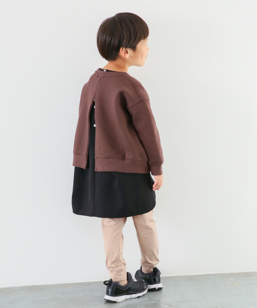 LOWRYS FARM（ローリーズファーム）の「ウラケクルーZIPプルオーバー　855557（スウェット・キッズ・アイボリー/ブラウン/パープル/ベージュ/ブラック/グリーン系その他・110/120/130/MEDIUM/LARGE/X-LARGE）」の16枚目の写真