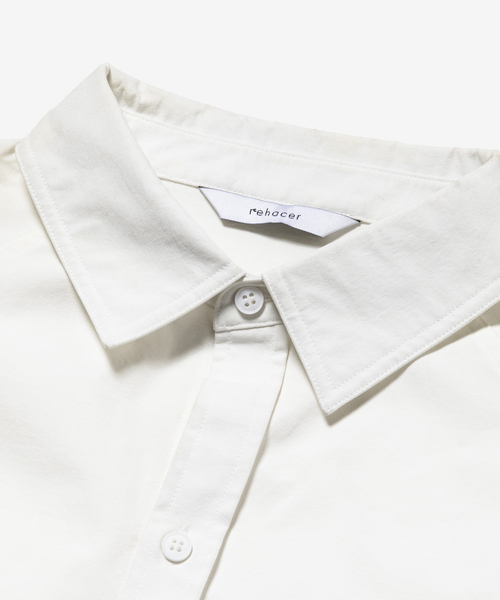 rehacer(レアセル)の「rehacer : × MAKI KAORU Journal #37 Wide Shirt / マキカオル コラボ ジャーナル #37 ワイドシャツ(シャツ/ブラウス・メンズ・ホワイト/ブラック・SMALL/MEDIUM/LARGE)」の3枚目の写真