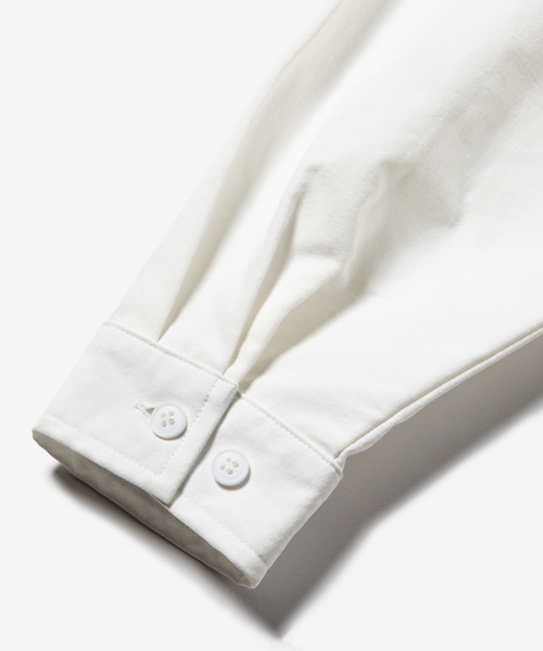 rehacer(レアセル)の「rehacer : × MAKI KAORU Journal #37 Wide Shirt / マキカオル コラボ ジャーナル #37 ワイドシャツ(シャツ/ブラウス・メンズ・ホワイト/ブラック・SMALL/MEDIUM/LARGE)」の4枚目の写真