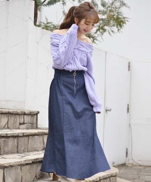 MIIA（ミーア）の「リングファスナーフレアスカート（スカート）」 - WEAR