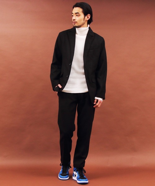 Beautiful Harmony（ビューティフルハーモニー）の「メルトンテーラードジャケット（テーラードジャケット・メンズ・チャコールグレー/ブラック/ネイビー/その他/その他1/ライトベージュ・MEDIUM/X-LARGE/LARGE）」の9枚目の写真