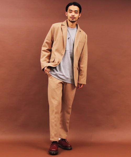 Beautiful Harmony（ビューティフルハーモニー）の「メルトンテーラードジャケット（テーラードジャケット・メンズ・チャコールグレー/ブラック/ネイビー/その他/その他1/ライトベージュ・MEDIUM/X-LARGE/LARGE）」の13枚目の写真