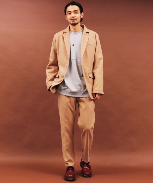 Beautiful Harmony（ビューティフルハーモニー）の「メルトンテーラードジャケット（テーラードジャケット・メンズ・チャコールグレー/ブラック/ネイビー/その他/その他1/ライトベージュ・MEDIUM/X-LARGE/LARGE）」の14枚目の写真