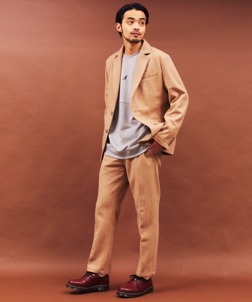 Beautiful Harmony（ビューティフルハーモニー）の「メルトンテーラードジャケット（テーラードジャケット・メンズ・チャコールグレー/ブラック/ネイビー/その他/その他1/ライトベージュ・MEDIUM/X-LARGE/LARGE）」の15枚目の写真