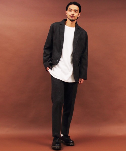 Beautiful Harmony（ビューティフルハーモニー）の「メルトンテーラードジャケット（テーラードジャケット・メンズ・チャコールグレー/ブラック/ネイビー/その他/その他1/ライトベージュ・MEDIUM/X-LARGE/LARGE）」の20枚目の写真