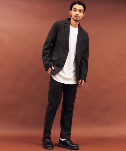 Beautiful Harmony（ビューティフルハーモニー）の「メルトンテーラードジャケット（テーラードジャケット・メンズ・チャコールグレー/ブラック/ネイビー/その他/その他1/ライトベージュ・MEDIUM/X-LARGE/LARGE）」の21枚目の写真