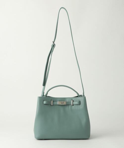 green label relaxing（グリーンレーベルリラクシング）の「CS ゴールド モチーフ 2WAY バッグ（ショルダーバッグ・レディース・その他1/ライトグレー/ライトブルー/ブラック・FREE）」の3枚目の写真