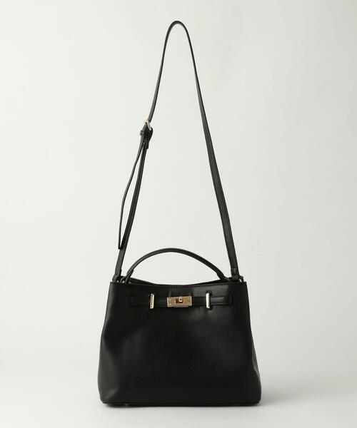 green label relaxing（グリーンレーベルリラクシング）の「CS ゴールド モチーフ 2WAY バッグ（ショルダーバッグ・レディース・その他1/ライトグレー/ライトブルー/ブラック・FREE）」の2枚目の写真