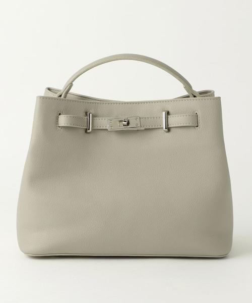 green label relaxing（グリーンレーベルリラクシング）の「CS ゴールド モチーフ 2WAY バッグ（ショルダーバッグ・レディース・その他1/ライトグレー/ライトブルー/ブラック・FREE）」の8枚目の写真