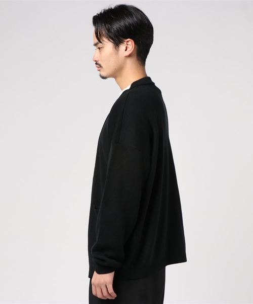 WEGO(ウィゴー)の「WEGO/ノーカラーカーディガン(カーディガン/ボレロ・メンズ・ピンク/ブラック/ベージュ・MEDIUM/LARGE)」の20枚目の写真