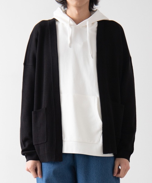 WEGO(ウィゴー)の「WEGO/ノーカラーカーディガン(カーディガン/ボレロ・メンズ・ピンク/ブラック/ベージュ・MEDIUM/LARGE)」の19枚目の写真