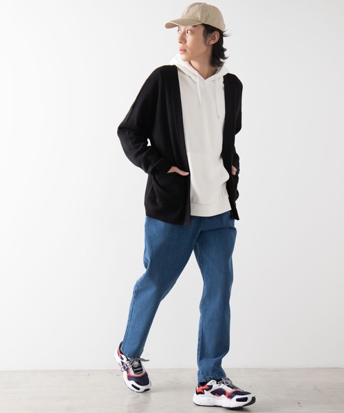 WEGO(ウィゴー)の「WEGO/ノーカラーカーディガン(カーディガン/ボレロ・メンズ・ピンク/ブラック/ベージュ・MEDIUM/LARGE)」の5枚目の写真