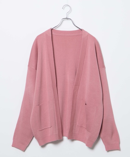 WEGO(ウィゴー)の「WEGO/ノーカラーカーディガン(カーディガン/ボレロ・メンズ・ピンク/ブラック/ベージュ・MEDIUM/LARGE)」の13枚目の写真