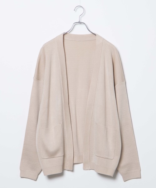 WEGO(ウィゴー)の「WEGO/ノーカラーカーディガン(カーディガン/ボレロ・メンズ・ピンク/ブラック/ベージュ・MEDIUM/LARGE)」の14枚目の写真