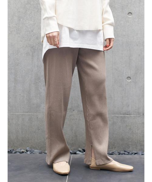 AMERICAN HOLIC（アメリカンホリック）の「リブニットワイドパンツ＊（その他パンツ・レディース・モカ/グレイッシュベージュ/ネイビー・M/L）」の19枚目の写真