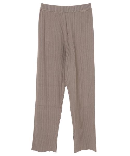 AMERICAN HOLIC（アメリカンホリック）の「リブニットワイドパンツ＊（その他パンツ・レディース・モカ/グレイッシュベージュ/ネイビー・M/L）」の11枚目の写真