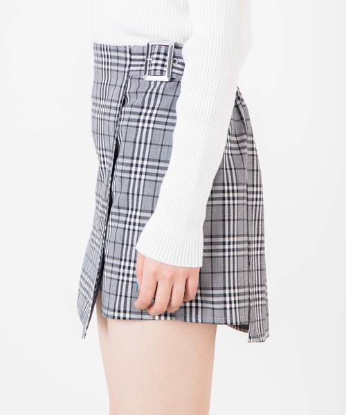 WEGO（ウィゴー）の「WEGO/ベルトラップスカパン（スカート・レディース・ブラック/グレー系その他2/ベージュ系その他2・FREE）」の17枚目の写真