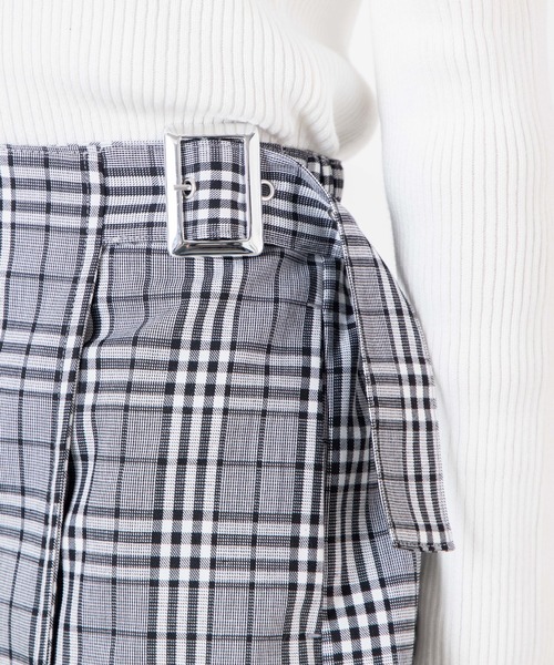 WEGO（ウィゴー）の「WEGO/ベルトラップスカパン（スカート・レディース・ブラック/グレー系その他2/ベージュ系その他2・FREE）」の13枚目の写真