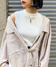 PAGEBOY | ハイネックリブノースリ(Tシャツ/カットソー)