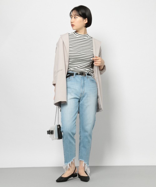 PAGEBOY(ページボーイ)の「ハイネックリブノースリ(Tシャツ/カットソー・レディース・サックスブルー/ホワイト系その他/ブラック/オフホワイト・FREE)」の16枚目の写真