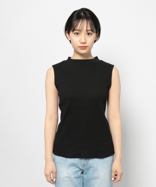 PAGEBOY(ページボーイ)の「ハイネックリブノースリ(Tシャツ/カットソー・レディース・サックスブルー/ホワイト系その他/ブラック/オフホワイト・FREE)」の14枚目の写真