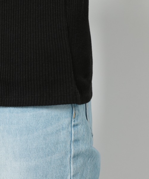 PAGEBOY(ページボーイ)の「ハイネックリブノースリ(Tシャツ/カットソー・レディース・サックスブルー/ホワイト系その他/ブラック/オフホワイト・FREE)」の8枚目の写真