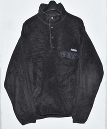 patagonia | 【ヴィンテージ古着】90's Patagonia/パタゴニア フリース スナップT オールブラック！(ブルゾン)