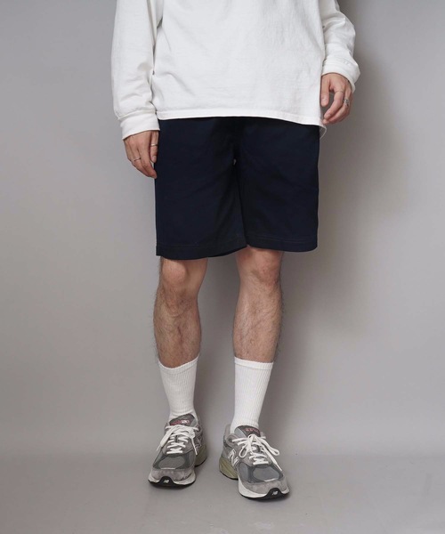 Champion（チャンピオン）の「【CHAMPION/チャンピオン】リアルな古着の表情を追求したガーメントウォッシュ加工 膝丈 ブランドロゴ入り ツイルショーツ Ｃ３－Ｈ５１８（その他パンツ・メンズ・ブラック/ベージュ/ネイビー/カーキ/ホワイト・MEDIUM/LARGE/X-LARGE）」の5枚目の写真