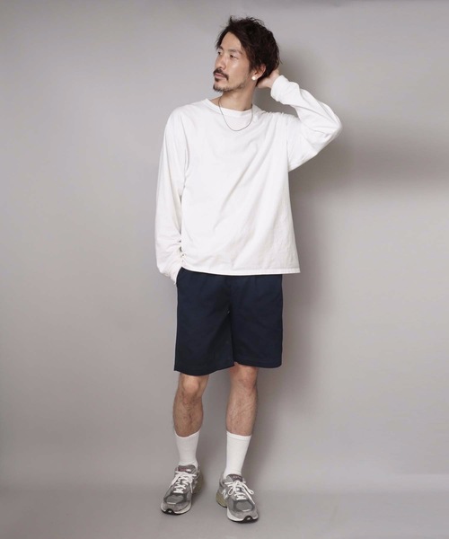 Champion（チャンピオン）の「【CHAMPION/チャンピオン】リアルな古着の表情を追求したガーメントウォッシュ加工 膝丈 ブランドロゴ入り ツイルショーツ Ｃ３－Ｈ５１８（その他パンツ・メンズ・ブラック/ベージュ/ネイビー/カーキ/ホワイト・MEDIUM/LARGE/X-LARGE）」の22枚目の写真