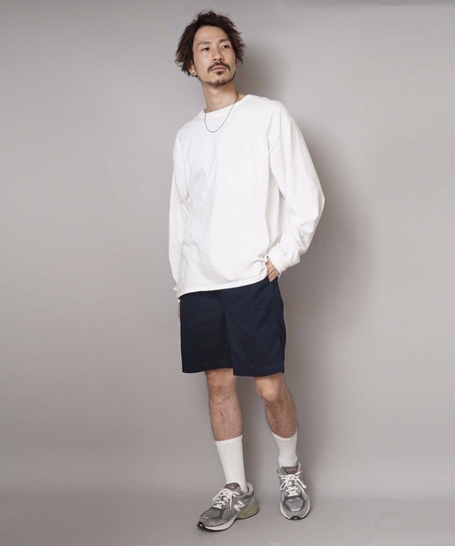 Champion（チャンピオン）の「【CHAMPION/チャンピオン】リアルな古着の表情を追求したガーメントウォッシュ加工 膝丈 ブランドロゴ入り ツイルショーツ Ｃ３－Ｈ５１８（その他パンツ・メンズ・ブラック/ベージュ/ネイビー/カーキ/ホワイト・MEDIUM/LARGE/X-LARGE）」の21枚目の写真