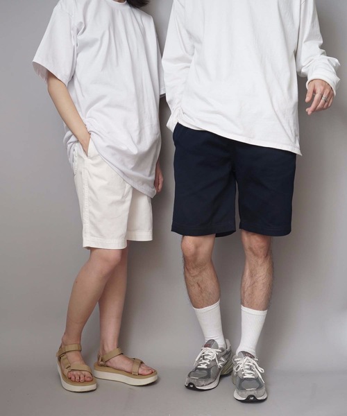 Champion（チャンピオン）の「【CHAMPION/チャンピオン】リアルな古着の表情を追求したガーメントウォッシュ加工 膝丈 ブランドロゴ入り ツイルショーツ Ｃ３－Ｈ５１８（その他パンツ・メンズ・ブラック/ベージュ/ネイビー/カーキ/ホワイト・MEDIUM/LARGE/X-LARGE）」の12枚目の写真