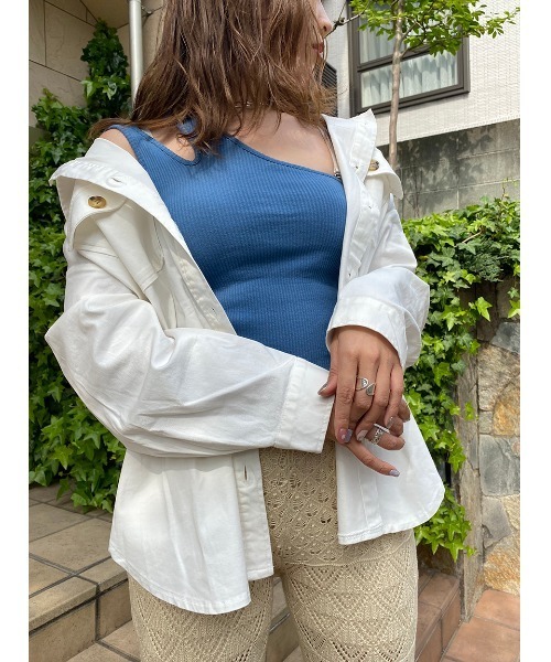 one way（ワンウェイ）の「ＣＰＯシャツムジ（シャツ/ブラウス・レディース・ホワイト/ダークグリーン/ベージュ/ピンク・FREE）」の12枚目の写真