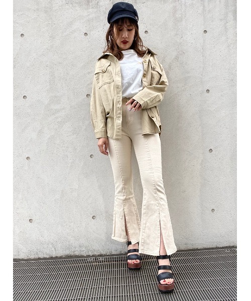 one way（ワンウェイ）の「ＣＰＯシャツムジ（シャツ/ブラウス・レディース・ホワイト/ダークグリーン/ベージュ/ピンク・FREE）」の13枚目の写真