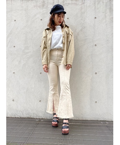 one way（ワンウェイ）の「ＣＰＯシャツムジ（シャツ/ブラウス・レディース・ホワイト/ダークグリーン/ベージュ/ピンク・FREE）」の20枚目の写真