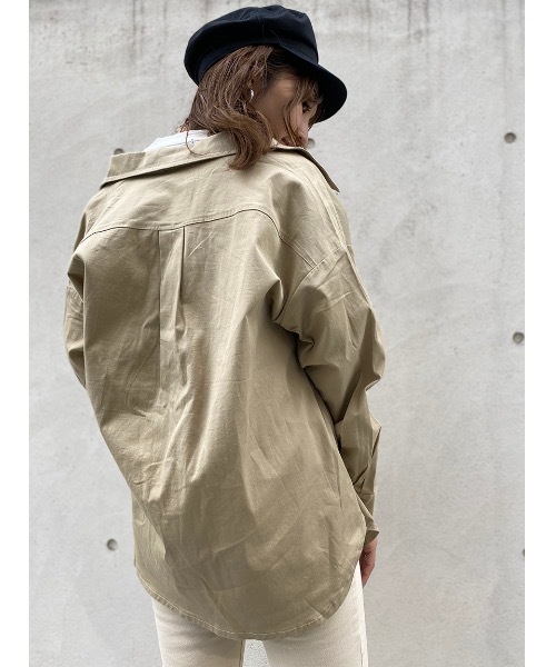 one way（ワンウェイ）の「ＣＰＯシャツムジ（シャツ/ブラウス・レディース・ホワイト/ダークグリーン/ベージュ/ピンク・FREE）」の14枚目の写真