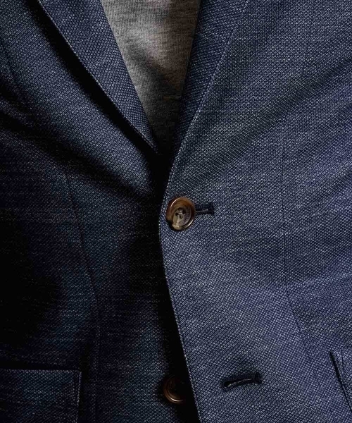 MICHEL KLEIN HOMME   （ミッシェルクランオム）の「カノコジャガード（カットジャケット）（テーラードジャケット・メンズ・ネイビー/ブラック・SMALL/MEDIUM/LARGE/X-LARGE/48/46）」の11枚目の写真