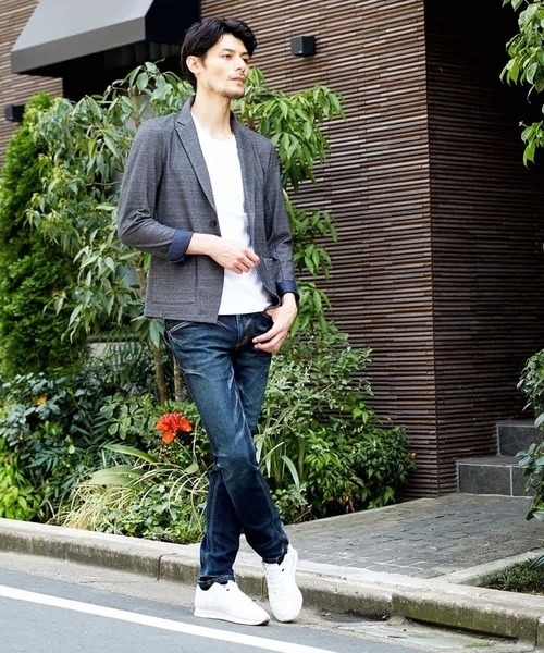 MICHEL KLEIN HOMME   （ミッシェルクランオム）の「カノコジャガード（カットジャケット）（テーラードジャケット・メンズ・ネイビー/ブラック・SMALL/MEDIUM/LARGE/X-LARGE/48/46）」の21枚目の写真