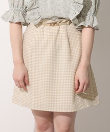 one after another NICE CLAUP | 【Web限定】ベルト付き台形ミニスカート(スカート)