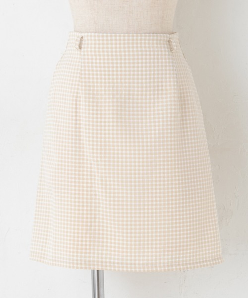 one after another NICE CLAUP（ワンアフターアナザーナイスクラップ）の「【Web限定】ベルト付き台形ミニスカート（スカート・レディース・ブラック/ベージュ/オフホワイト・FREE）」の21枚目の写真