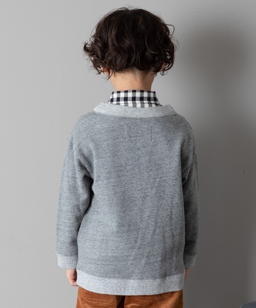 MAKE YOUR DAY（メイクユアデイ）の「裏毛ジップアップカーディガン■80～140cm（カーディガン/ボレロ・キッズ・チャコールグレー/ブルー/ブラウン・140/90/110/120/80/130/100）」の15枚目の写真