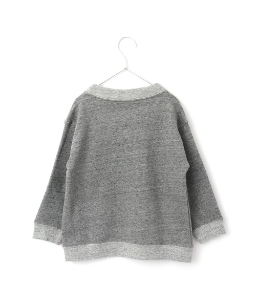 MAKE YOUR DAY（メイクユアデイ）の「裏毛ジップアップカーディガン■80～140cm（カーディガン/ボレロ・キッズ・チャコールグレー/ブルー/ブラウン・140/90/110/120/80/130/100）」の5枚目の写真