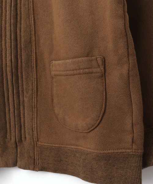 MAKE YOUR DAY（メイクユアデイ）の「裏毛ジップアップカーディガン■80～140cm（カーディガン/ボレロ・キッズ・チャコールグレー/ブルー/ブラウン・140/90/110/120/80/130/100）」の8枚目の写真