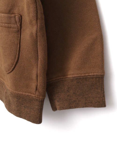 MAKE YOUR DAY（メイクユアデイ）の「裏毛ジップアップカーディガン■80～140cm（カーディガン/ボレロ・キッズ・チャコールグレー/ブルー/ブラウン・140/90/110/120/80/130/100）」の10枚目の写真