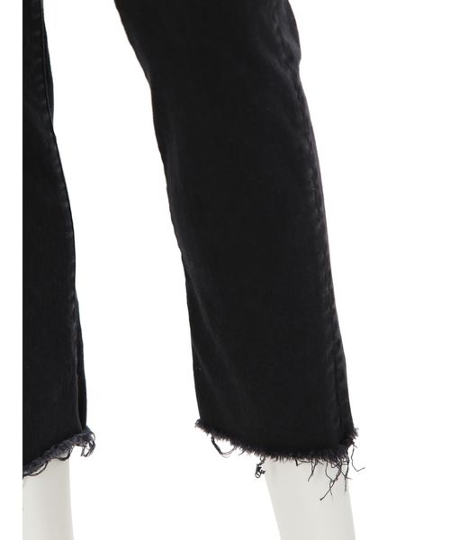 Ungrid（アングリッド）の「ブラックハイウエストフレイドヘムストスリ（デニムパンツ・レディース・ブラック・24inch/25inch/26inch/27inch/23inch）」の19枚目の写真