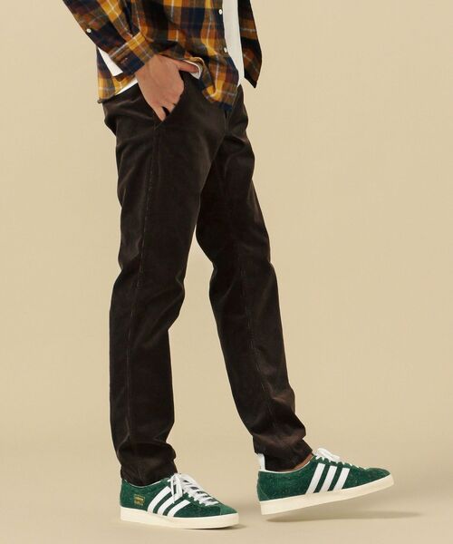 SHIPS（シップス）の「SC: 10W コーデュロイ ストレッチ テーパード チノパンツ（チノパンツ・メンズ・ベージュ/ネイビー/ホワイト/ブラウン・30/32/34/29/31/33）」の3枚目の写真