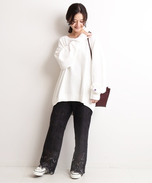 SLOBE IENA レースフレアーパンツ SLOBE IENA(スローブイエナ)の「レースフレアーパンツ◇（SLOBE