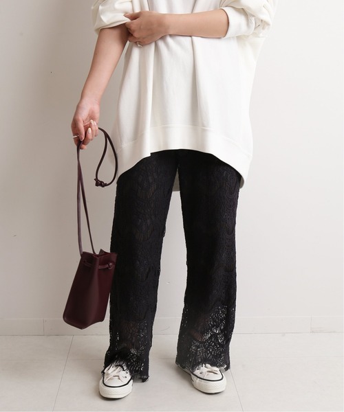 SLOBE IENA レースフレアーパンツ SLOBE IENA(スローブイエナ)の「レースフレアーパンツ◇（SLOBE