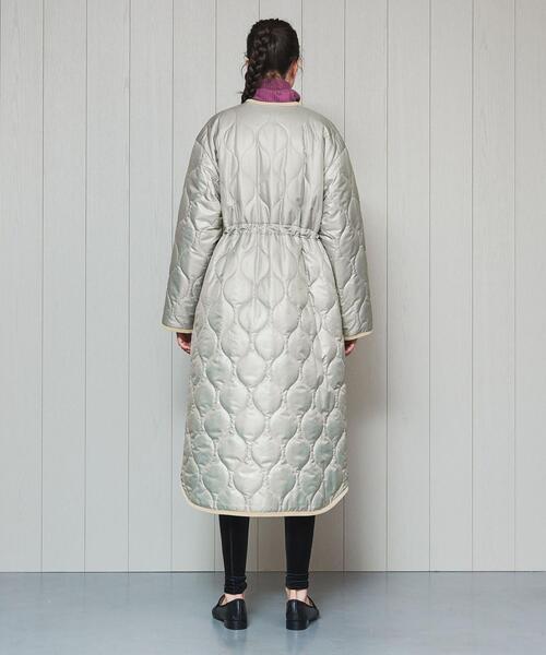 H　BEAUTY&YOUTH UNITED ARROWS（エイチビューティーアンドユースユナイテッドアローズ）の「＜H＞QUILTED BOA REVERSIBLE COAT/コート（その他アウター・レディース・ブラック/グレー・MEDIUM/SMALL）」の18枚目の写真